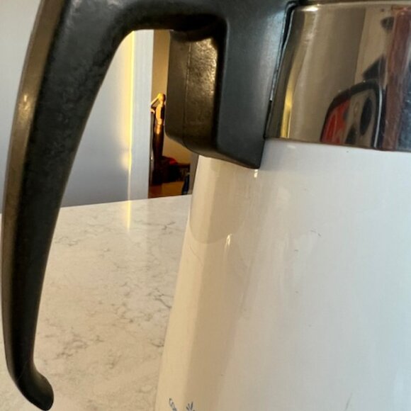 CorningWare 9 Cup Stove Top Percolator Cornflower Pattern Coffee Pot - Picture 11 of 15